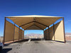 Beige USA Shade Hip structure with a clear blue sky background