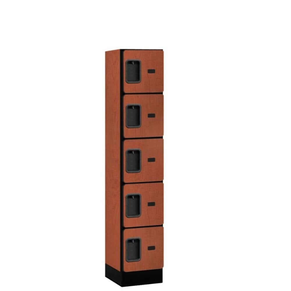 Salsbury 5 Tier 5-Door Designer Wood Locker