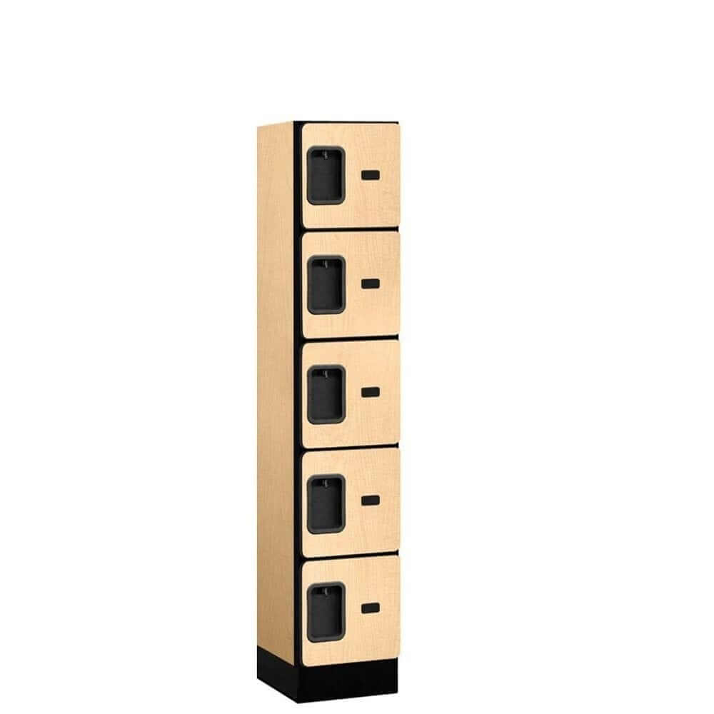 Salsbury 5 Tier 5-Door Designer Wood Locker