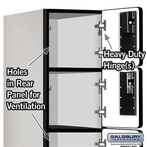 Salsbury 5 Tier 5-Door Designer Wood Locker