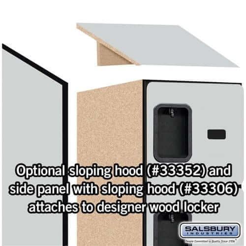 Salsbury 5 Tier 5-Door Designer Wood Locker